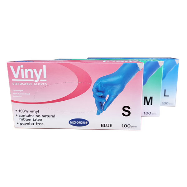 Disposable Vinyl Powder Free Glove, Ctn of 1000, Blue
