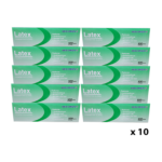 Disposable Latex Powder Free Glove, Ctn of 1000