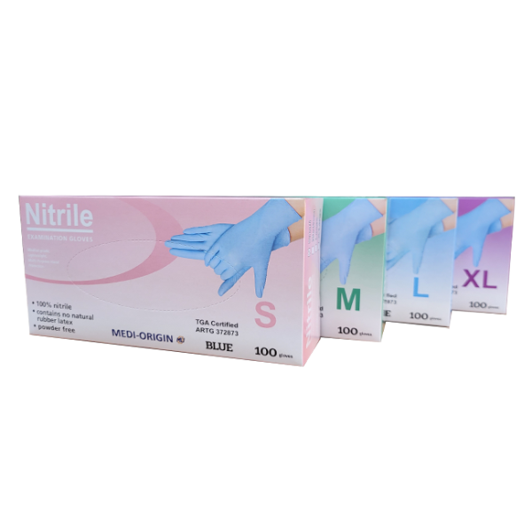 Disposable Nitrile Powder Free Glove, Ctn of 1000, Blue