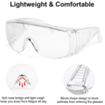 Safety Glasses, Clear, Ctn of 300