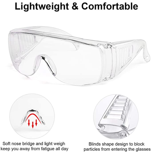 Safety Glasses, Clear, Ctn of 300