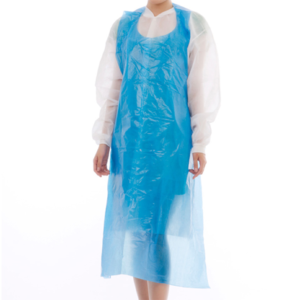 Disposable waterproof PE apron, Blue, Ctn of 500/1000