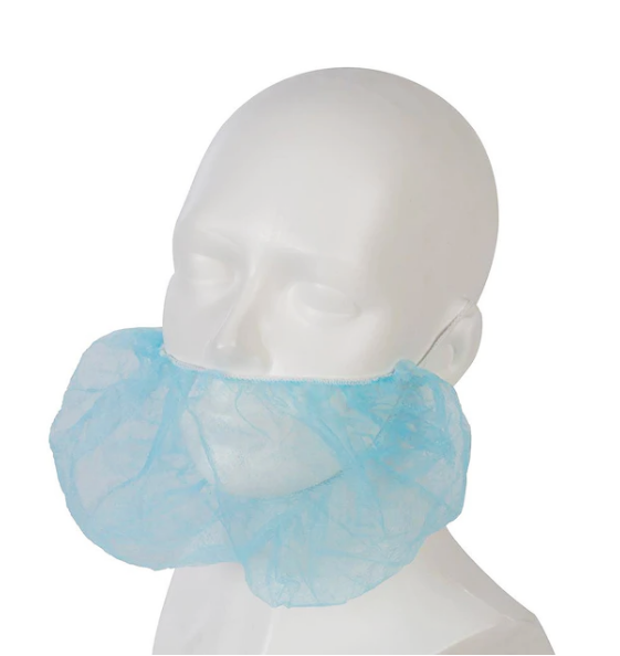 Disposable Beard Cover, Single Loop, White, Ctn of 2000