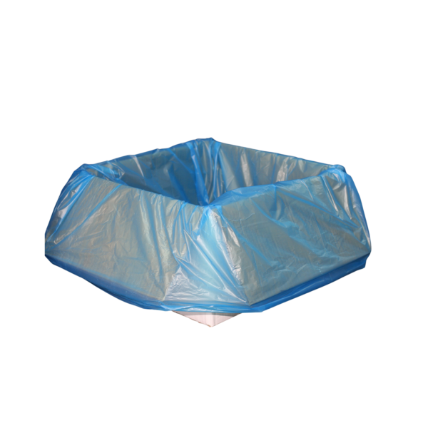635mm x 635mm, Gusset Box liner, Blue, Ctn of 500, Flat pack