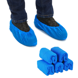 CPE Waterproof Shoe Covers, Blue, Ctn of 1000/2000