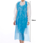 Disposable waterproof PE apron, White, Ctn of 500/1000