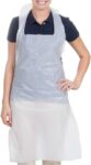 Disposable waterproof PE apron, White, Ctn of 500/1000