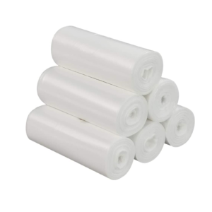 white garbage bag