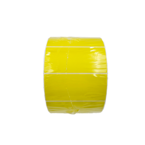 Yellow Matt Blank Self Adhesive Label Rolls 102x48mm, Ctn of 12500pcs