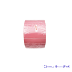 Pink Matt Blank Self Adhesive Label Rolls 102x48mm, Ctn of 12500pcs