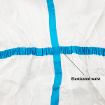 65gsm Polypropylene Coverall with Adhesive Blue Tape , Ctn of 50