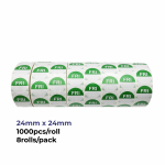"Fri" - Friday Round Day Labels - 24mm, Pack of 8000pcs