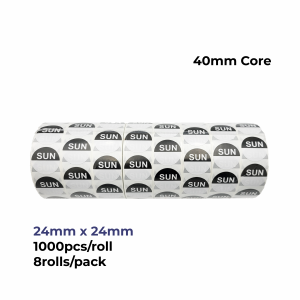 Sun label size