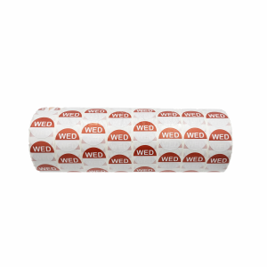 "Wed" - Wednesday Round Day Labels - 24mm, Pack of 8000pcs