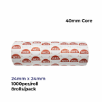 "Wed" - Wednesday Round Day Labels - 24mm, Pack of 8000pcs