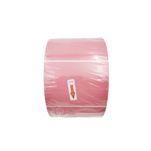 Pink Matt Blank Self Adhesive Label Rolls 102x48mm, Ctn of 12500pcs