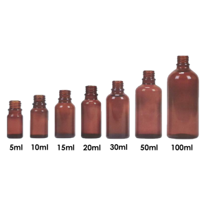 Amber Dropper Dispensing Bottles DIN PP18
