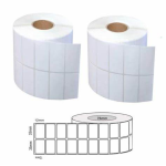 Matt White Blank Labels, 35mm x 12mm, Ctn of 70000pcs, 76mm Core