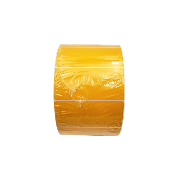 Orange Matt Blank Self Adhesive Label Rolls 102x48mm, Ctn of 12500pcs