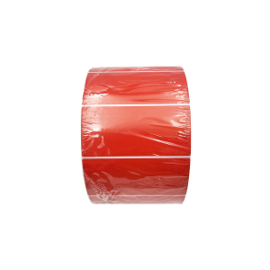 Red Matt Blank Self Adhesive Label Rolls 102x48mm, Ctn of 12500pcs