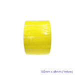 Yellow Matt Blank Self Adhesive Label Rolls 102x149mm, Ctn of 5000pcs