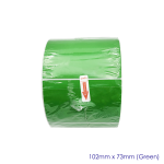 Green Matt Blank Self Adhesive Label Rolls 102x73mm, Ctn of 10,000pcs