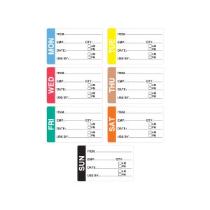 Day Label Rectangle 49mmx75mm, 2000pcs