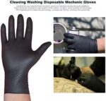 Disposable Heavy Duty Nitrile Powder Free Glove, Ctn of 1000, Black