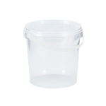 1.1L - 5L Round tamper evident bucket with handle and Lid | Clear | Food Grade | Bulk Order