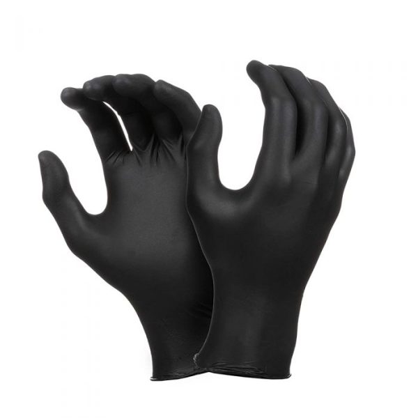 Disposable Heavy Duty Nitrile Powder Free Glove, Ctn of 1000, Black