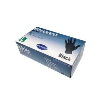 Disposable Heavy Duty Nitrile Powder Free Glove, Ctn of 1000, Black