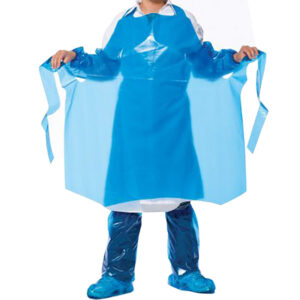Disposable plastic aprons